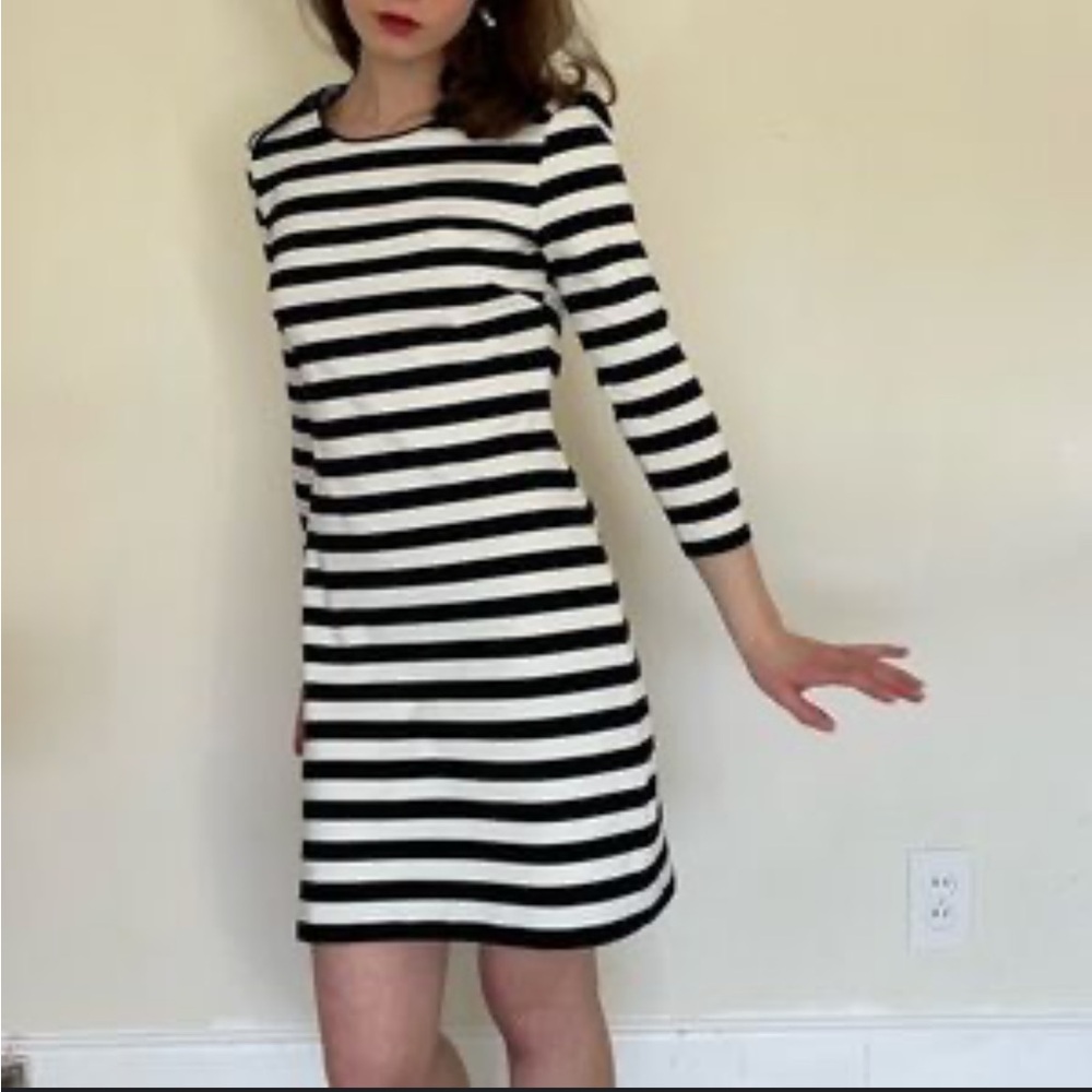 Juicy Couture Y2K Navy Cream Stripe Vintage T-shirt Mini Dress X-Small
